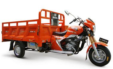 Pomarańczowy chiński 3 Wheeler Cargo trójkołowy motocykl z dużym podnóżkiem