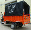 Wóz dostawczy trójkołowy o ładowności 200CC z tylną osłoną płócienną dla obszarów chroniących przed deszczem zewnętrznym